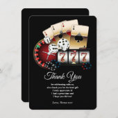 Poker Playing Card, Casino Vielen Dank Karte (Vorne/Hinten)