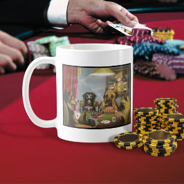 Poker Playing Hunde Kaffeetasse