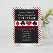 Poker| Poker| Anzüge Einladung (Stehend Vorderseite)