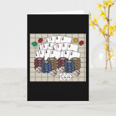 Poker Poker Player Gewinner Zocker Karte (Gelbe Blume)