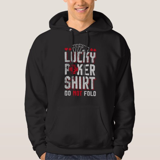 Poker PokerFace Pokerspieler Hoodie (Vorderseite)