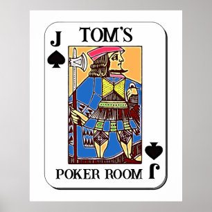Poker Poster - Anpassbar - Jack der Spades