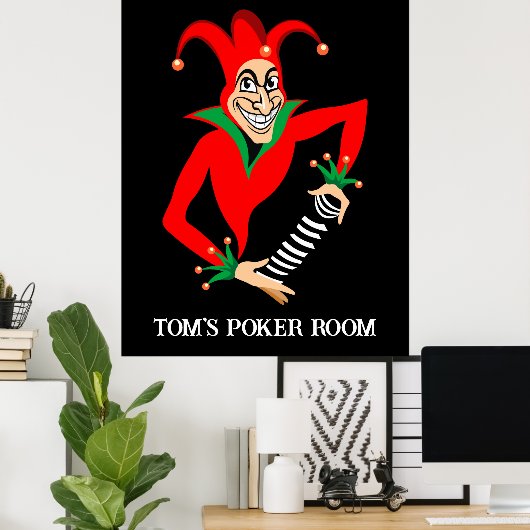Poker Poster - Anpassbar - Poker Joker (Heimbüro)