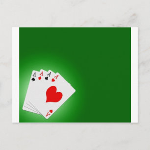 Poker Postkarte
