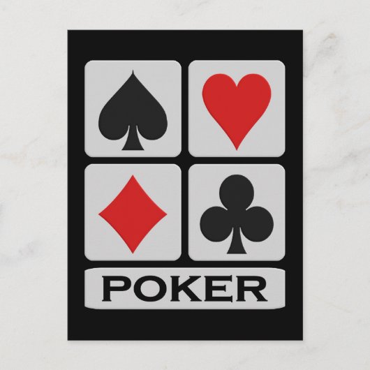Poker Postkarte (Vorderseite)