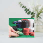 Poker Postkarte (Stehend Vorderseite)