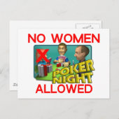 Poker Postkarte (Vorne/Hinten)