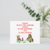 POKER POSTKARTE (Stehend Vorderseite)
