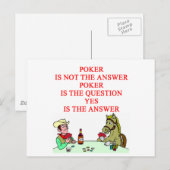 POKER POSTKARTE (Vorne/Hinten)