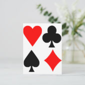 Poker Postkarte (Stehend Vorderseite)