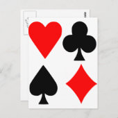 Poker Postkarte (Vorne/Hinten)