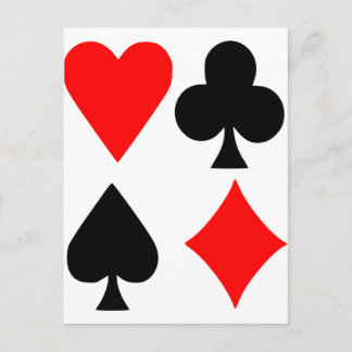 Poker Postkarte