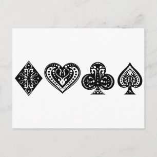 Poker Postkarte