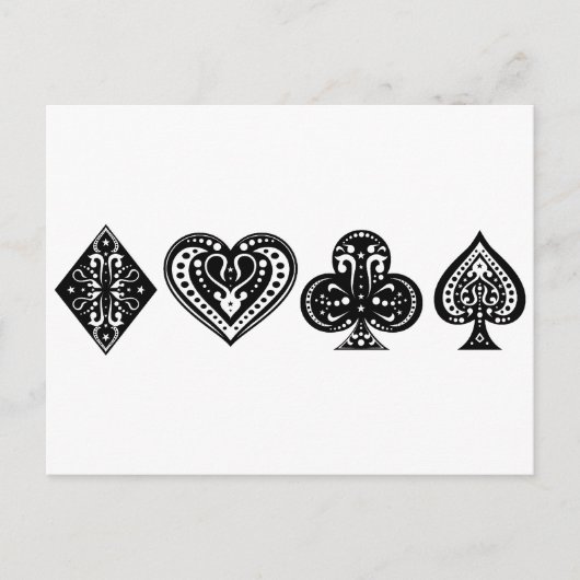 Poker Postkarte (Vorderseite)