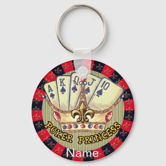 Poker Princess Schlüsselanhänger (Vorderseite)