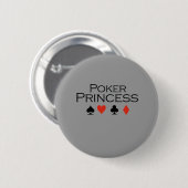 Poker Princess T - Shirt Button (Vorne & Hinten)