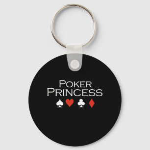 Poker Princess T - Shirt weiß Schlüsselanhänger