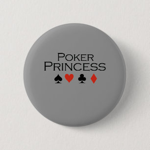 Poker-Prinzessin T-shirt Button