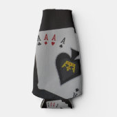 Poker, Quad Aces Stubby Holder. Flaschenkühler (Vorderseite)