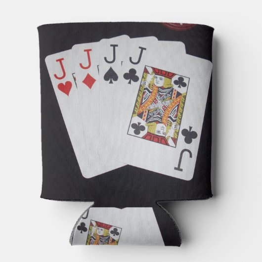 Poker, Quad Jack können Stubby-Inhaber. Dosenkühler (Rückseite)