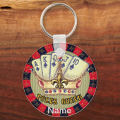 Poker Queen Schlüsselanhänger (Vorderseite)