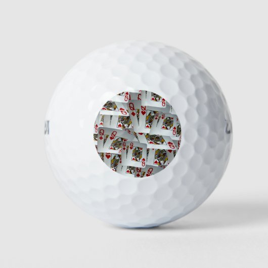Poker Queens Design Golfball (Vorderseite)