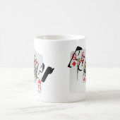 Poker Queens Dimensional Logo Kaffee Tasse. Kaffeetasse (Mittel)