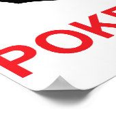 Poker-Race-Face-Meme Poster (Ecke)