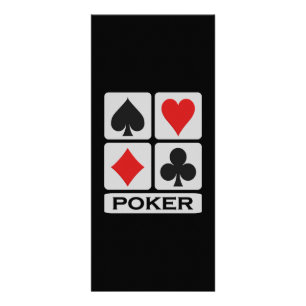 Poker-Rackkarte Werbekarte