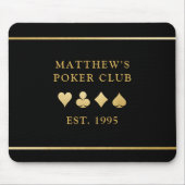 Poker Room Tournament Player Personalisiert Mousepad (Vorne)