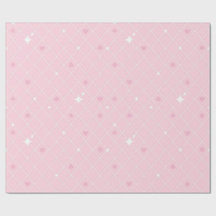 Poker rosa Muster Geschenkpapier