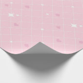 Poker rosa Muster Geschenkpapier (Ecke)