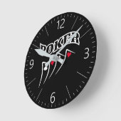 Poker Runde Wanduhr (Winkel)