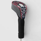 Poker-Schädel Golf Headcover (angewinkelt)