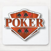 Poker-Schild Mousepad (Vorne)