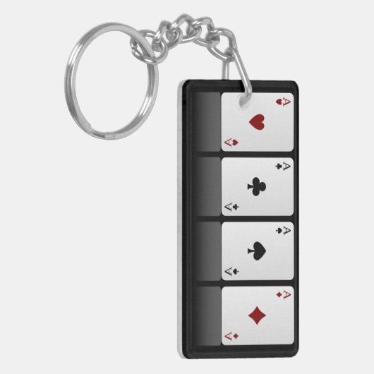 Poker Schlüsselanhänger (Vorderseite links)