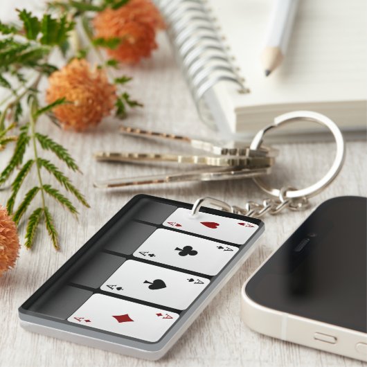 Poker Schlüsselanhänger (Vorderseite rechts)