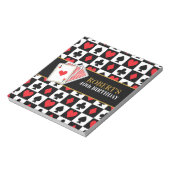 Poker Schokolade Süßkartoffeln Bar Wrappers Notizblock (Rotiert)