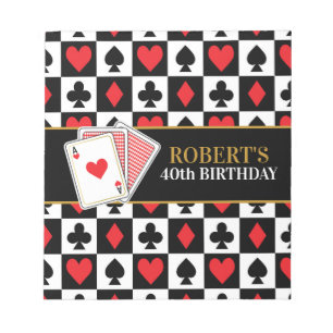 Poker Schokolade Süßkartoffeln Bar Wrappers Notizblock