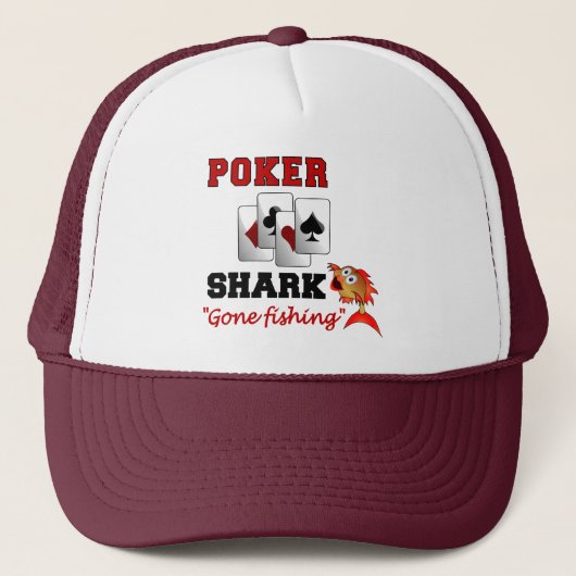 Poker Shark hat Truckerkappe (Vorderseite)