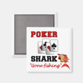 Poker Shark Magnet (Vorderseite/Rückseite)