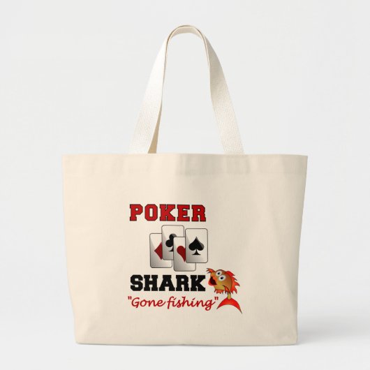 Poker Shark-Tasche Jumbo Stoffbeutel (Vorne)