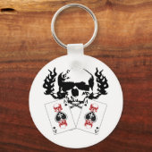 Poker Skulls Schlüsselanhänger (Vorderseite)