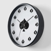 Poker Spades Uhr (Winkel)