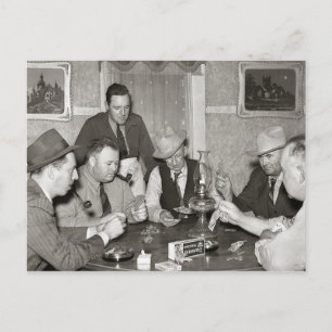 Poker-Spiel, 1939 Postkarte