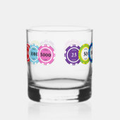 Poker Spiel Chips Personalisiert Whiskyglas (Rechts)