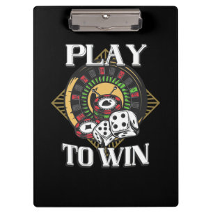 Poker spielen zu gewinnen klemmbrett