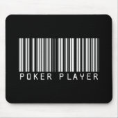 Poker-Spieler-Bar-Code Mousepad (Vorne)