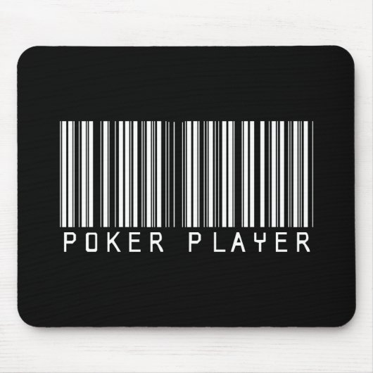 Poker-Spieler-Bar-Code Mousepad (Vorne)