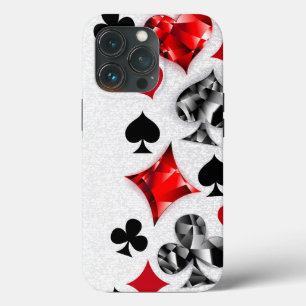 Poker Spieler Zocker Spielkartenfarben Las Vegas Case-Mate iPhone Hülle